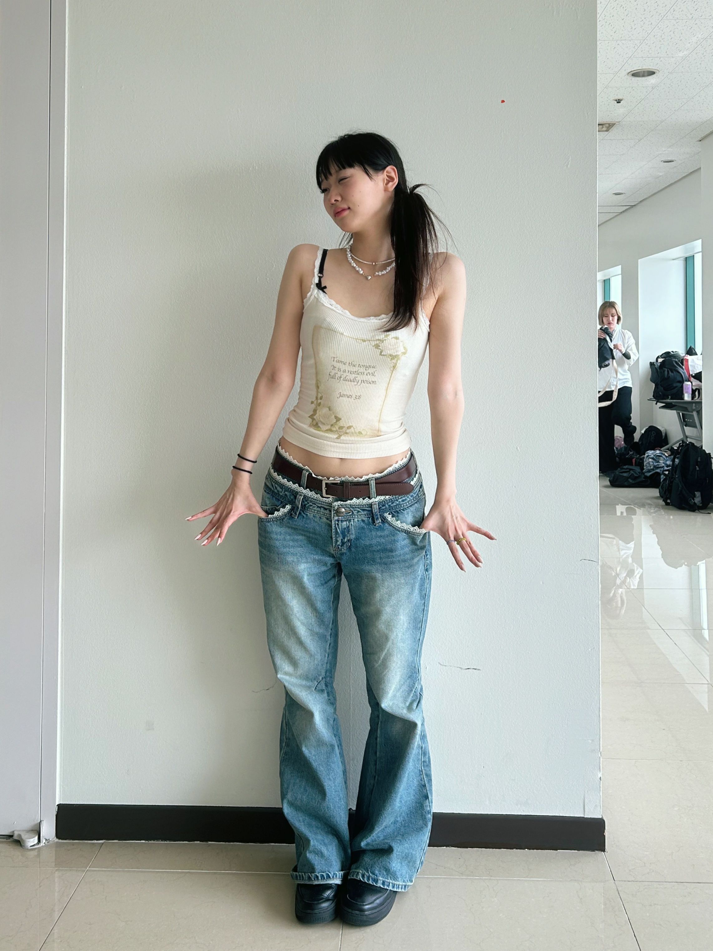 MUSINSA | SCULPTOR Rose Camisole Raw