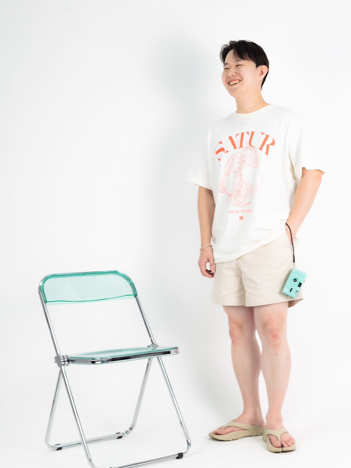 MUSINSA | SATUR Capri Citron Drawing Summer Graphic Short