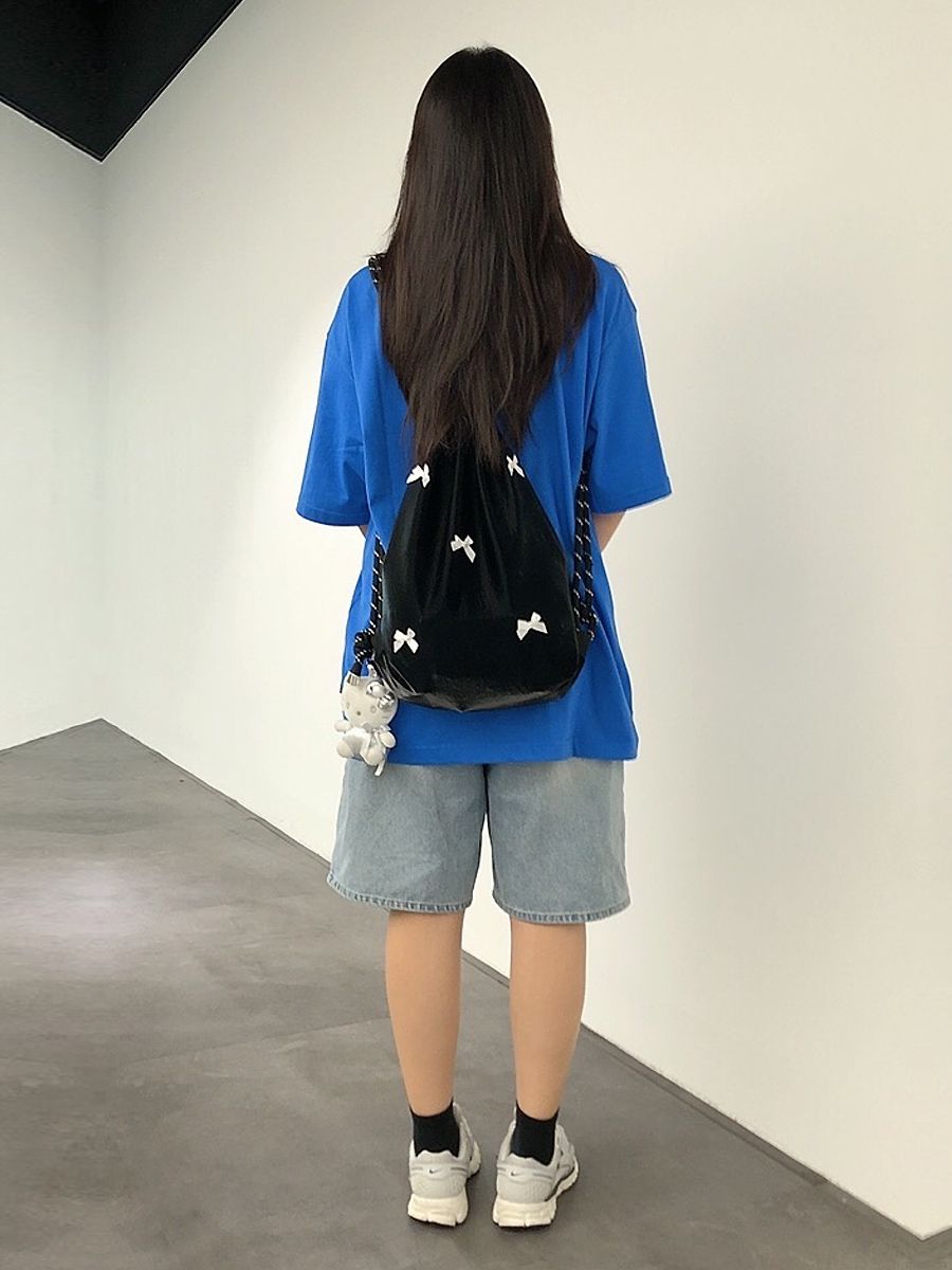 ★送料・関税込★OTHER worldly★Ribbon Gym Sack★ Ribbon Gym Sack [Green] - OTHER-worldly | 60% - Asian