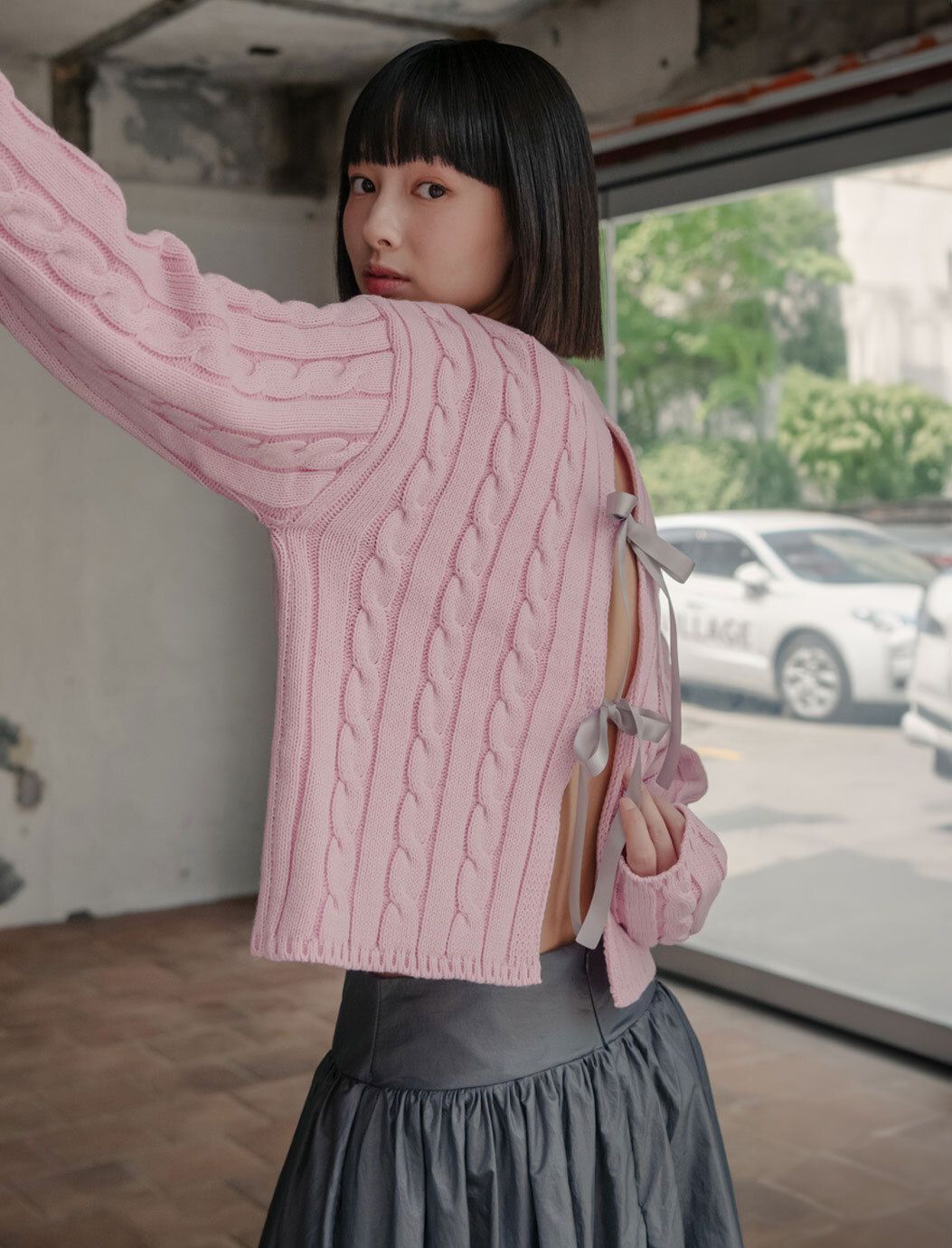 ●High School Disco● Fog long mesh skirt (Cherry) gzz80700_cherry_xl?w=537&qlt=