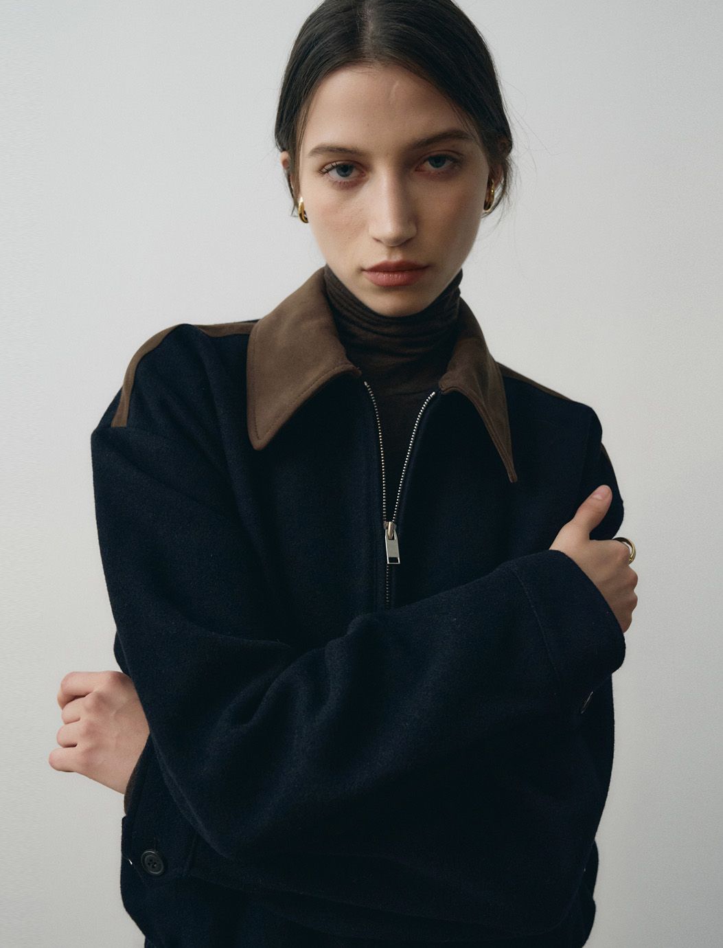 韓国商品/NOIRER FOR WOMEN ブラッシュドアプリケキャップ 韓国商品/NOIRER FOR WOMEN ブラッシュドアプリケキャップ 帽子