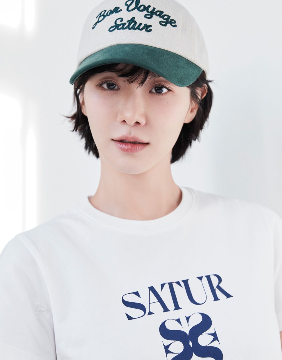 AEAE LAYERED LOGO CAP ロゴ キャップ 帽子 韓国 ネイビー