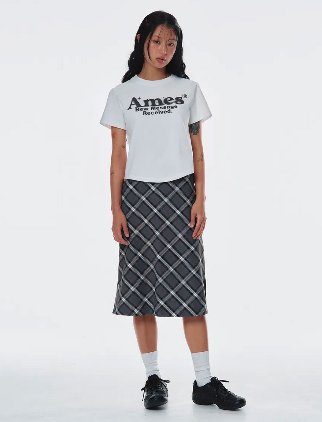 ★AMES-WORLDWIDE★COLLAR TRACK LINE SWEATSHIRT CHA★正規品 1KC3231017001B.jpg