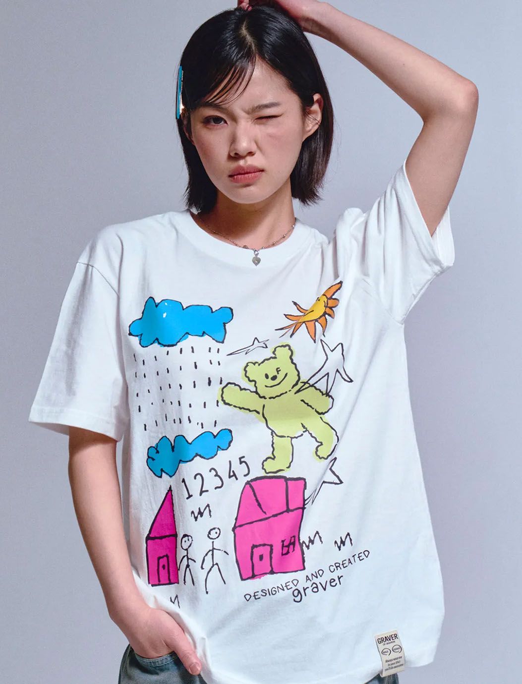 [GRAVER]★25SS★韓国人気★1968 OFFDAY SWEATSHIRT Designer fashion, Seoul-fully created | W Concept