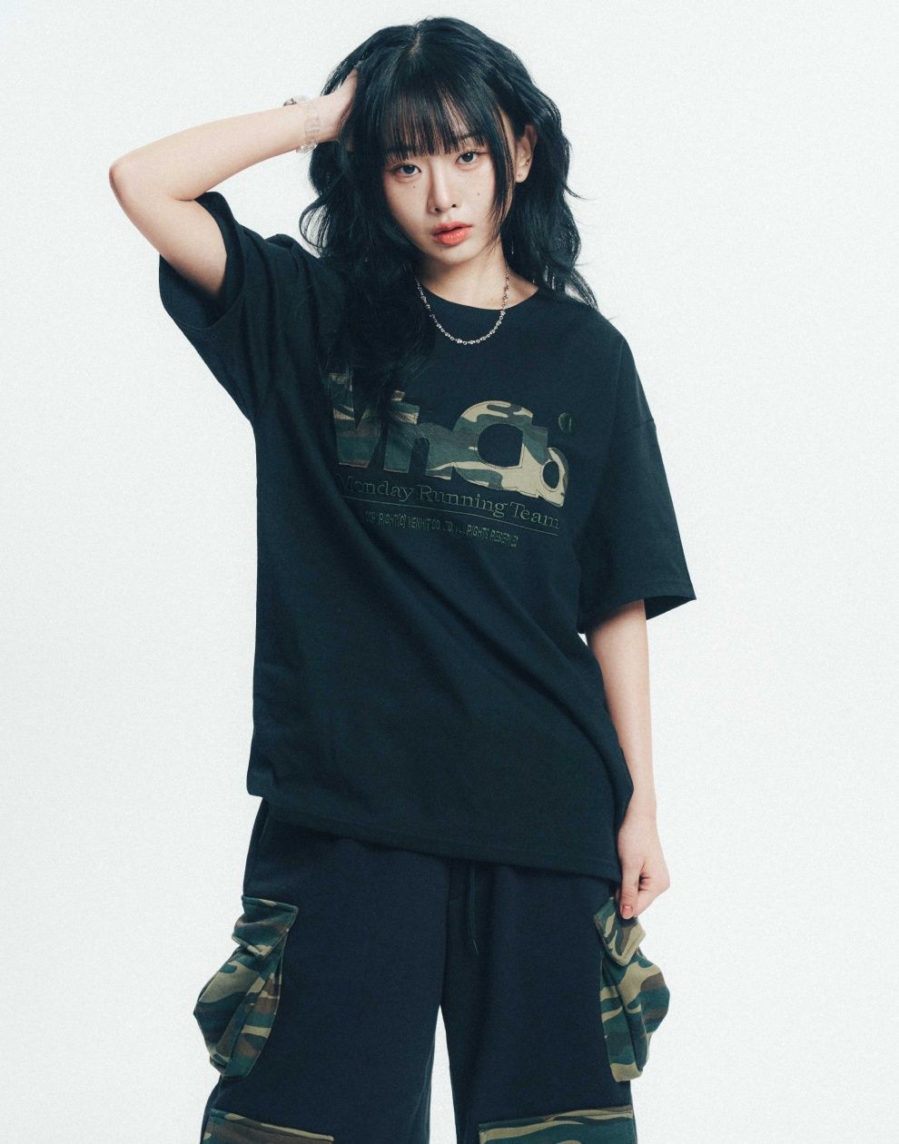 VENHIT★韓国★男女兼用★人気★SPACE CAT ピグメント ロンT Venhit | Official Store – Shop Trendy Fashion at MUSINSA