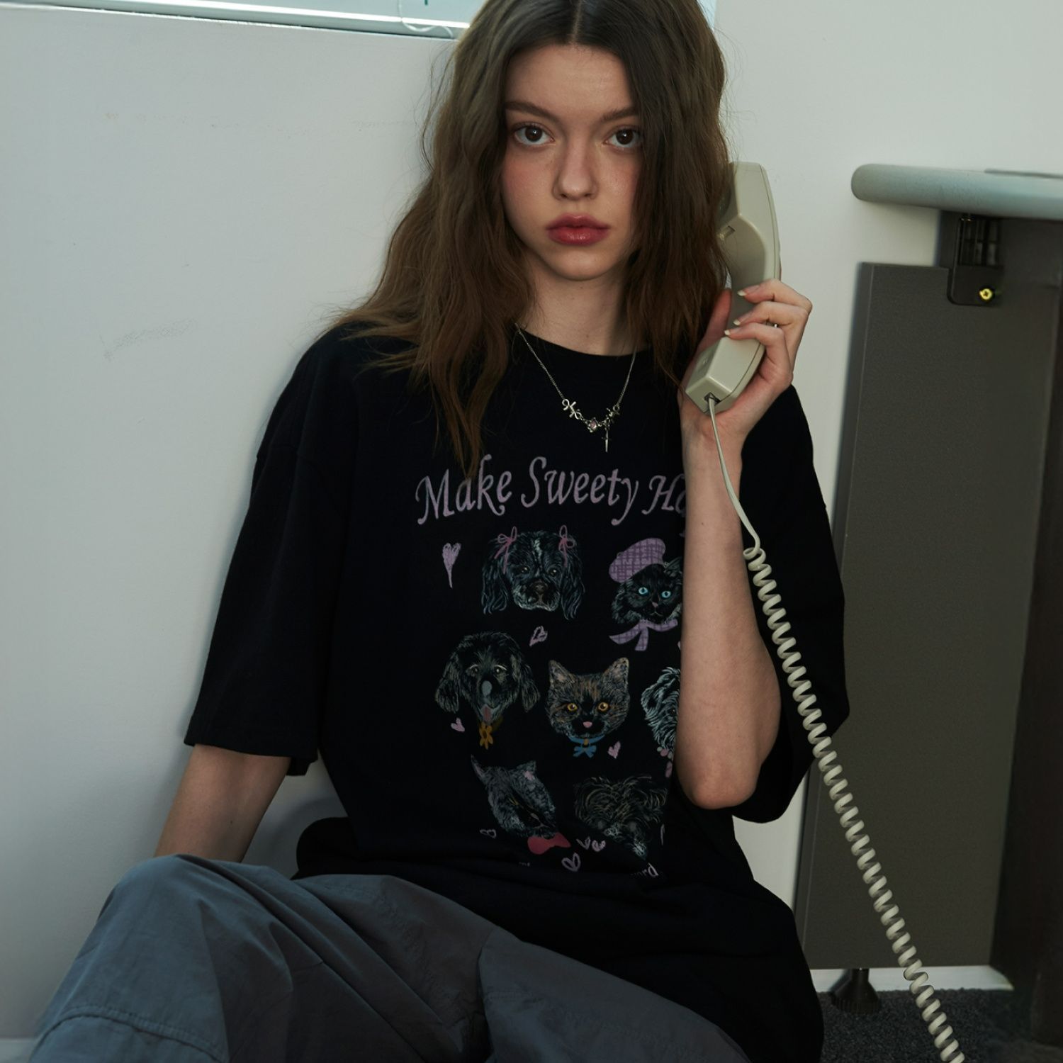 【CPGN STUDIO】Hoooly Embroidery Short Sleeve MUSINSA | COMPAGNO