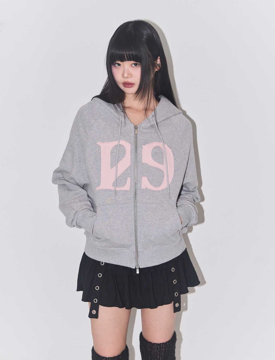 グレー イリゴ　パーカー ILLIGO イリゴ パーカー グレー 韓国 - メルカリ