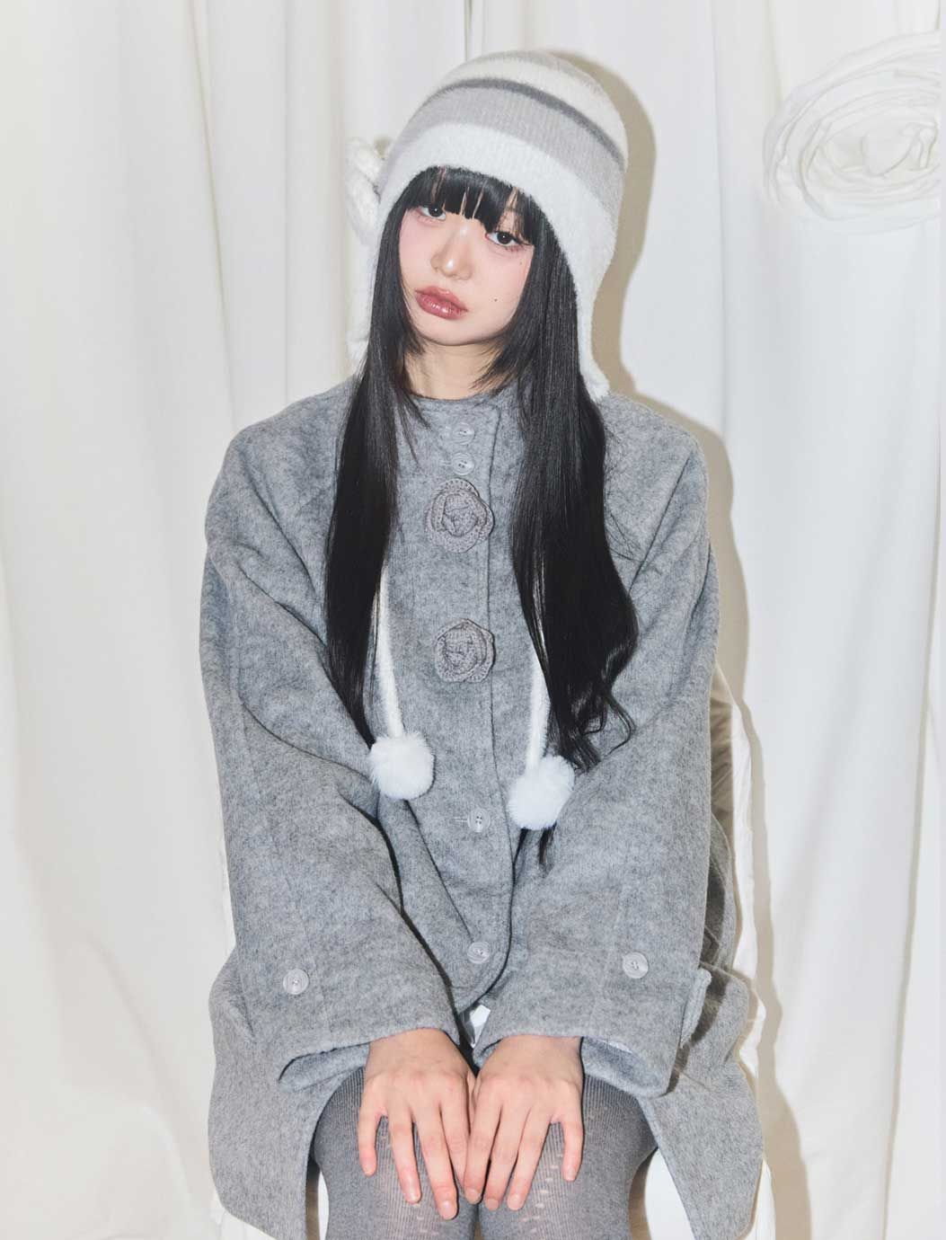 ILLIGO グレー パーカー サクヤ着用 Qoo10] ILLIGO NCT WISH サクヤ 着用 129