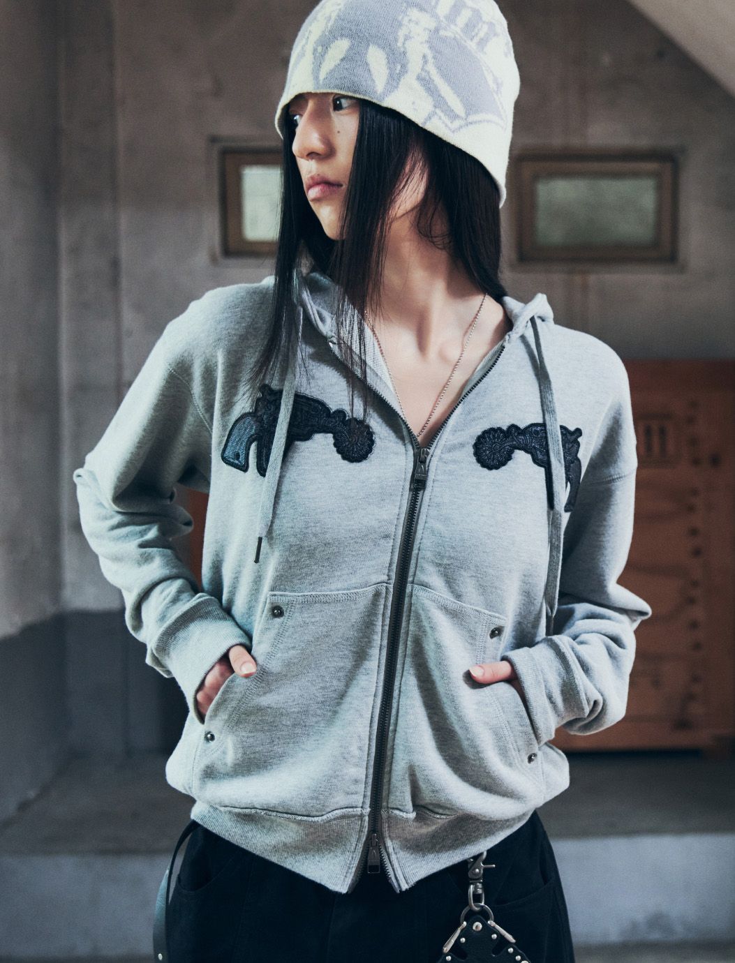 AAKAM グレースウェットパンツ AAKAM グレースウェットパンツ グレー（灰色）系 AAKAM(アーカム