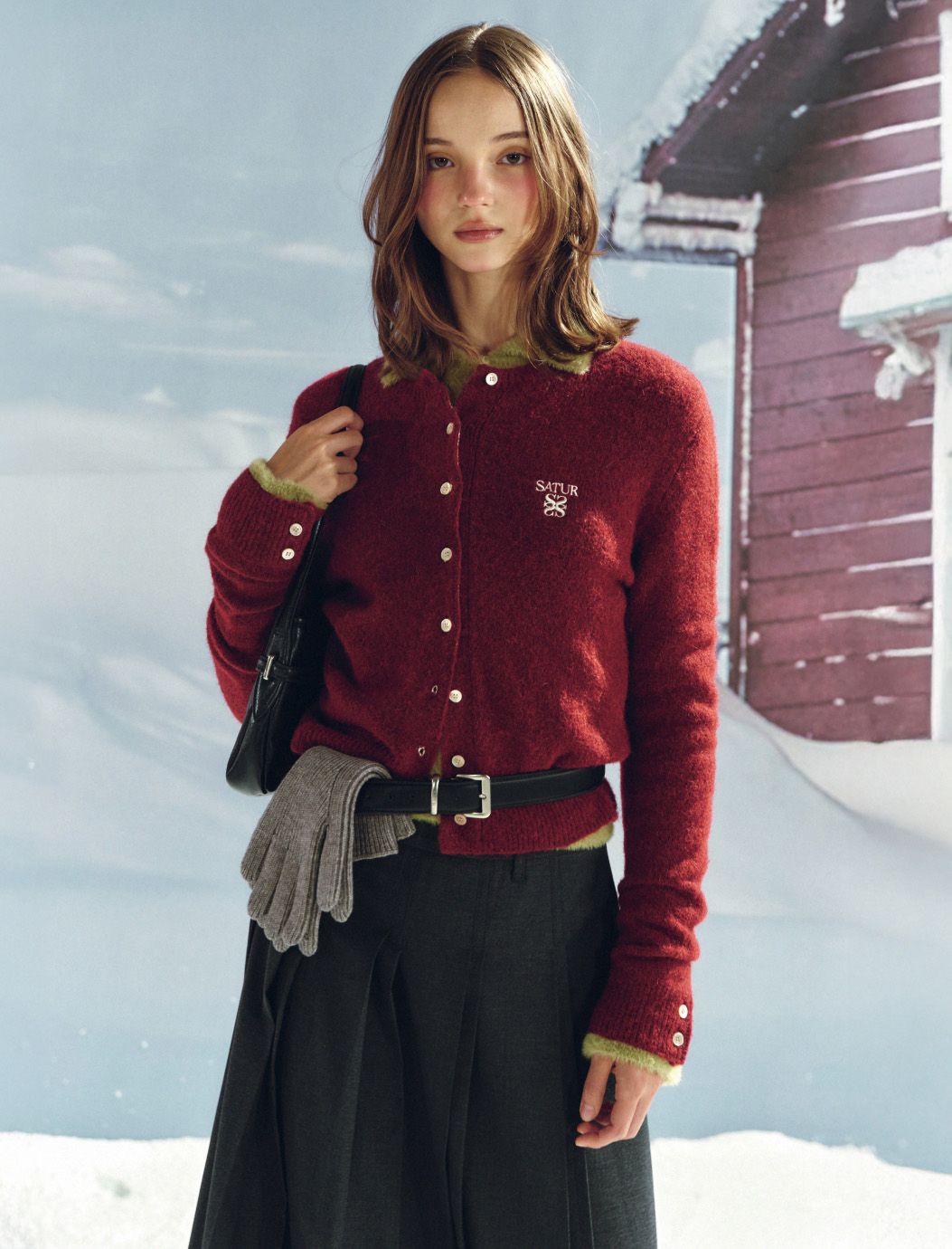 SATUR ニット 赤 SATUR (セター) - ニット/セーター | MUSINSA 公式