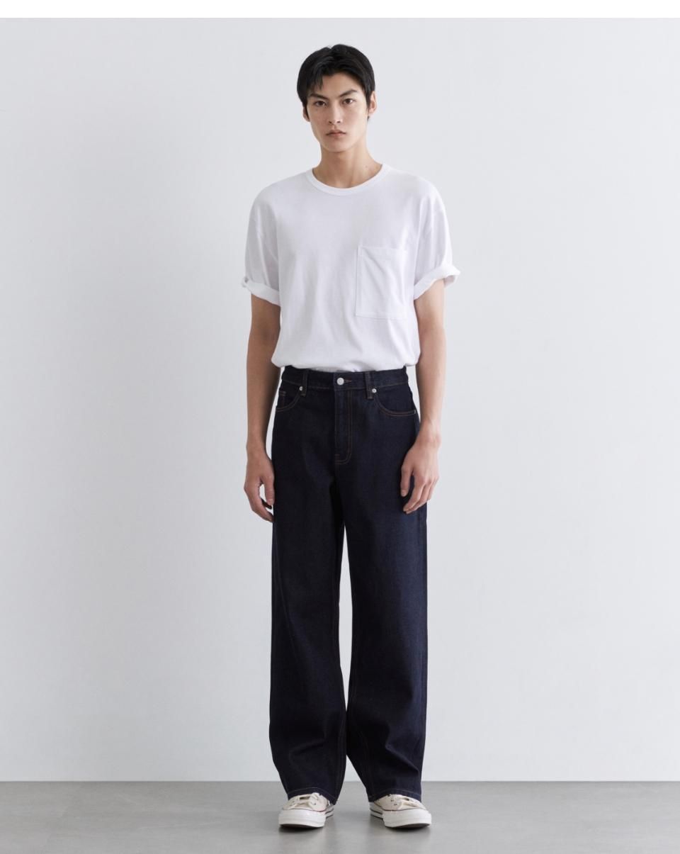 MUSINSA公式 | MUSINSA STANDARD ワイドデニムパンツ【ディープ