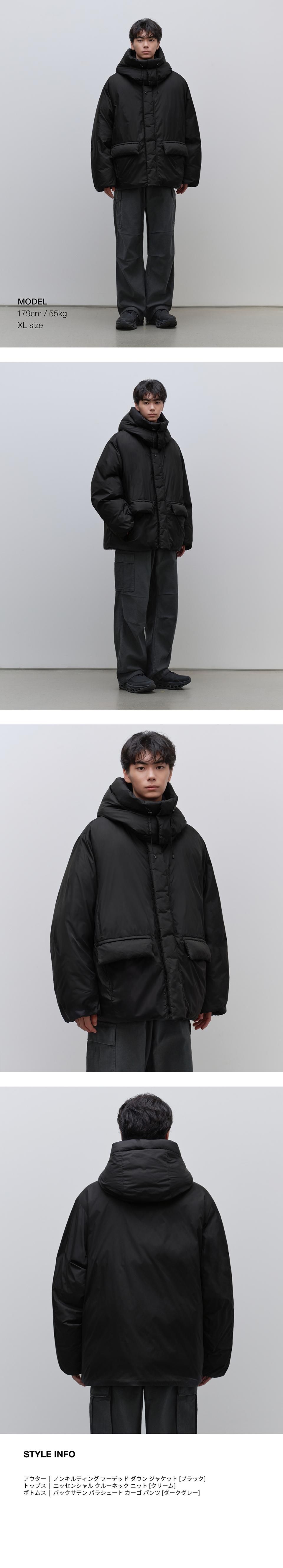 【musinsa standard ダウンジャケットＬサイズ】国内発送 MUSINSA STANDARD ムシンサスタンダード ジップアップ ダウン