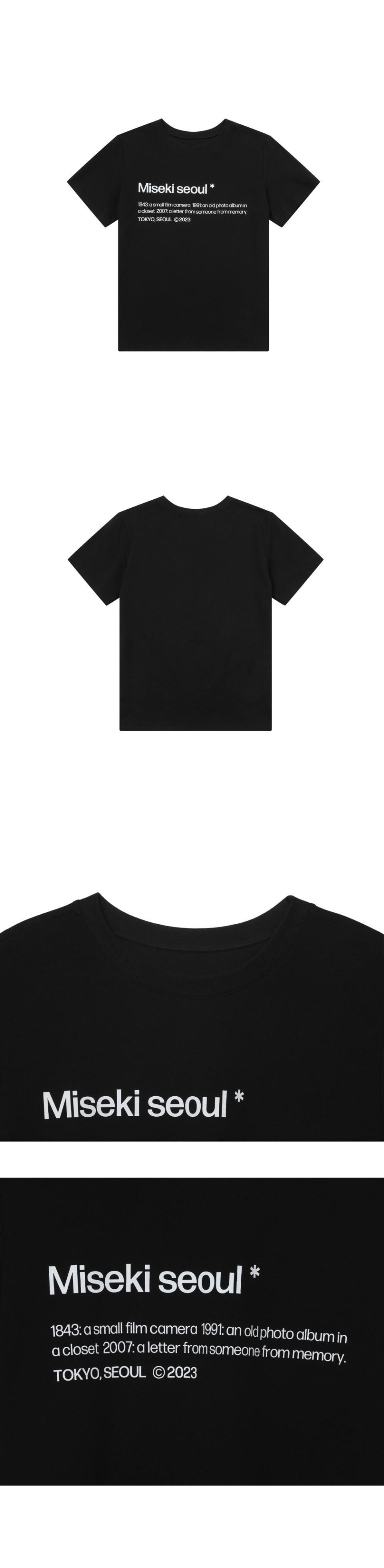 MUSINSA公式 | MISEKI SEOUL Misekiseoul short sleeves BLACK