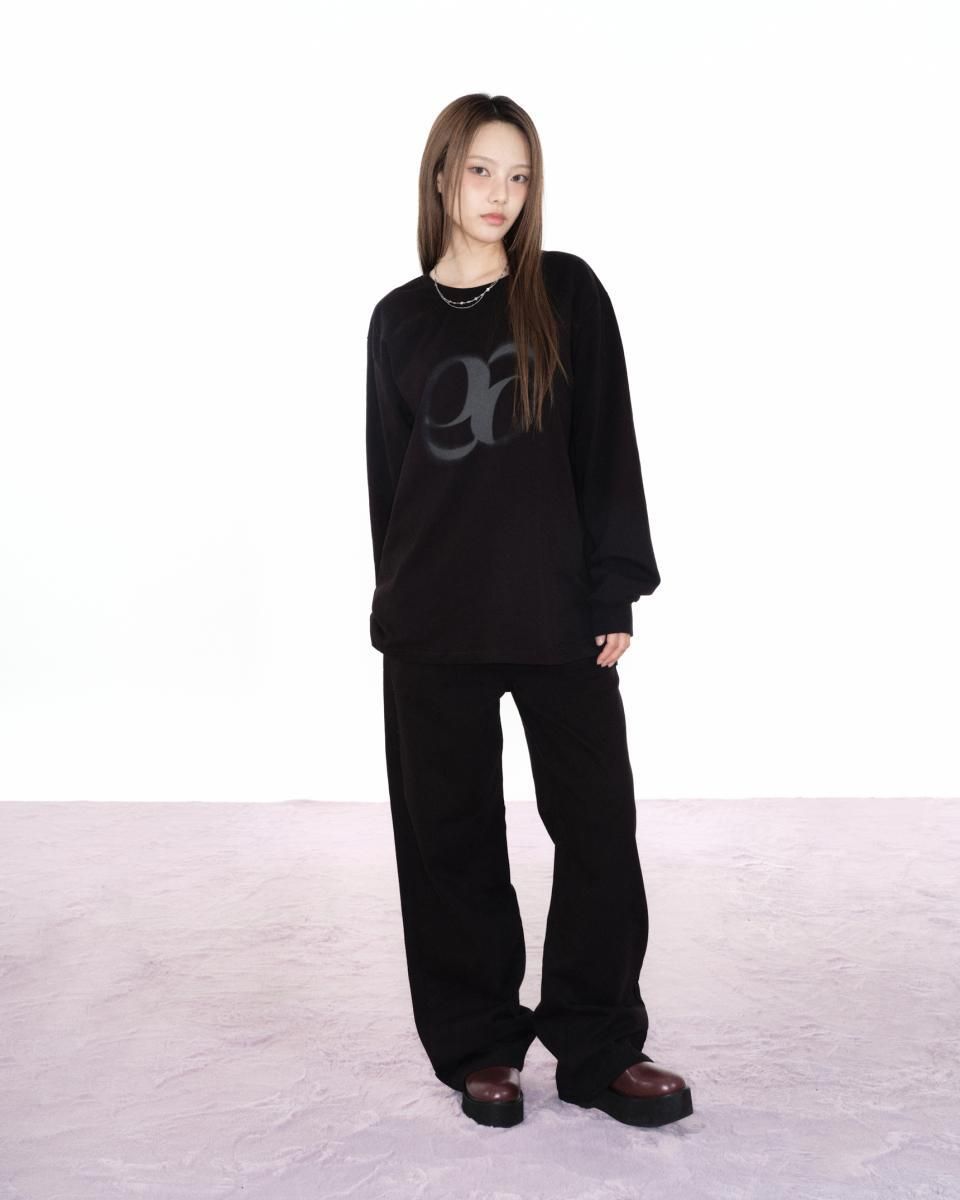 MUSINSA公式 | ASON SMOG WIDE PANTS / BLACK
