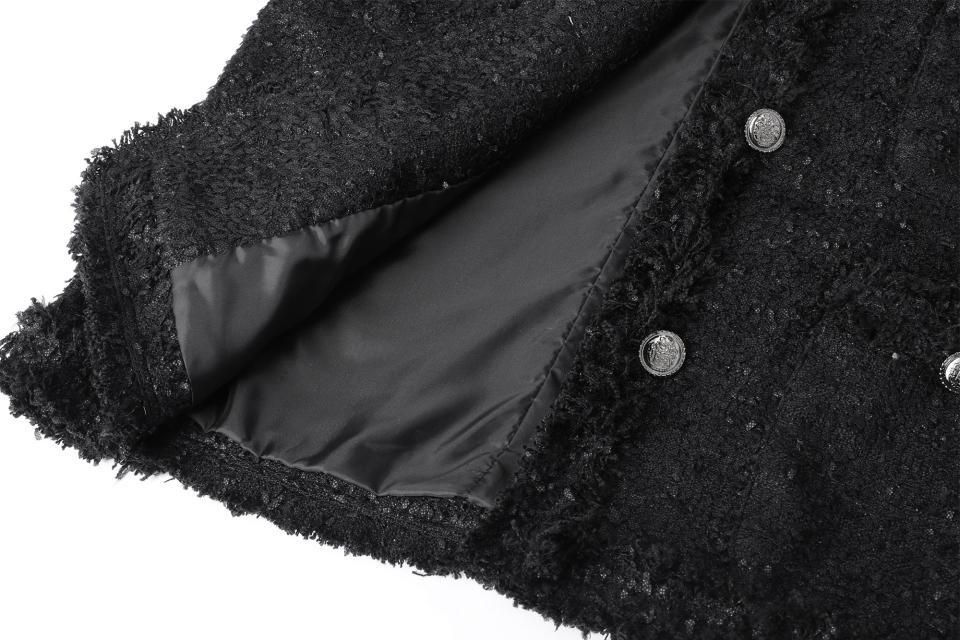 MUSINSA公式 | KHAKIPOINT Antique Tweed Jacket (black)