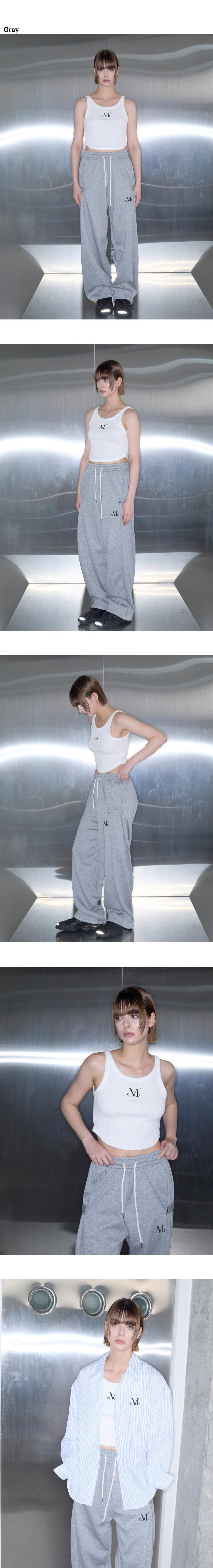 MUSINSA公式 | MUCENT ウィアーサイドボタン スウェットパンツ 男女