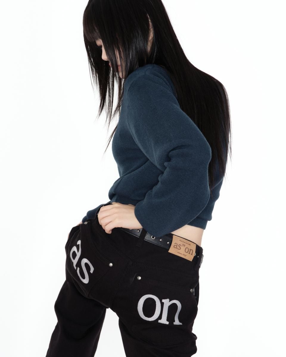 MUSINSA公式 | ASON SMOG WIDE PANTS / BLACK