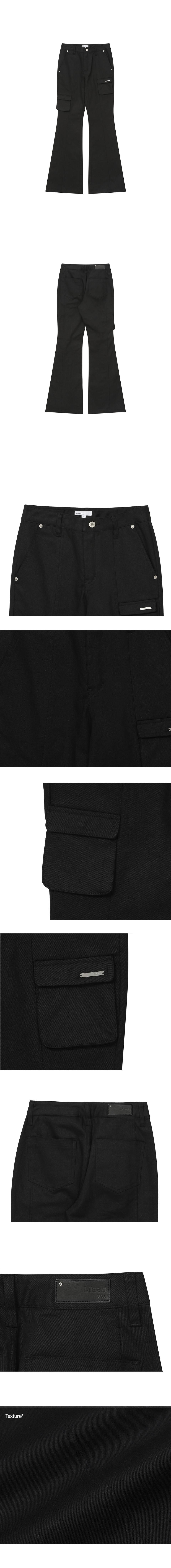 MUSINSA公式 | MISEKI SEOUL Line pocket cargo pants BLACK