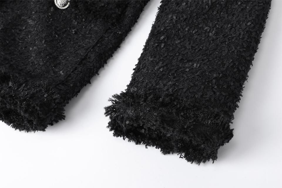 MUSINSA公式 | KHAKIPOINT Antique Tweed Jacket (black)