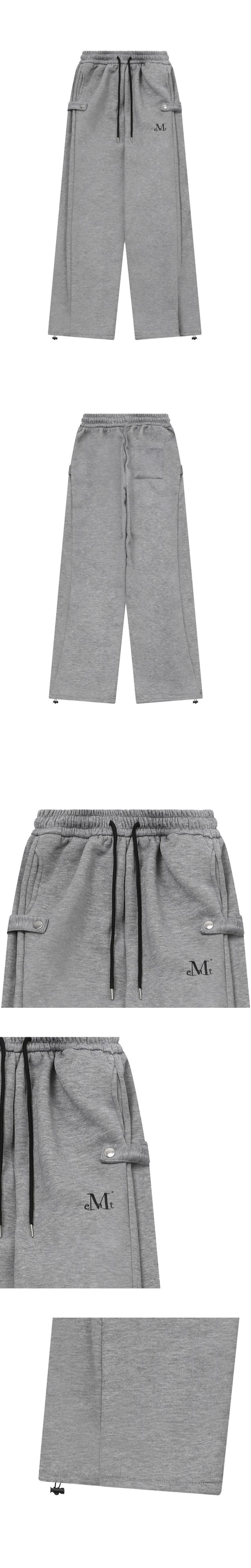 MUSINSA公式 | MUCENT ウィアーサイドボタン スウェットパンツ 男女