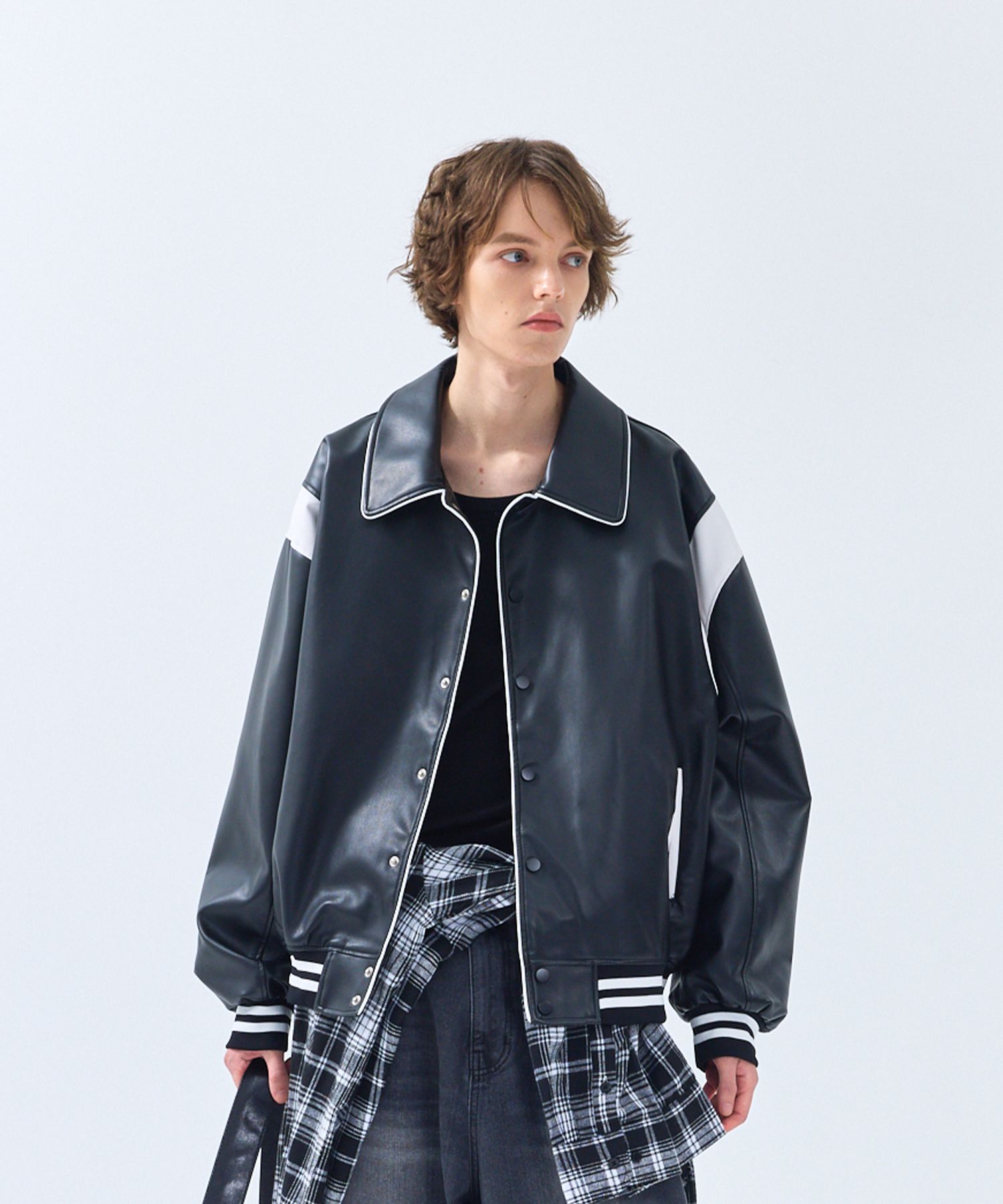 ジャケット・アウター 198club Double Zip Studs Blouson XL セール】《JAVAジャバ 別注》ダブルジップでオシャレ見え。冬に大活躍