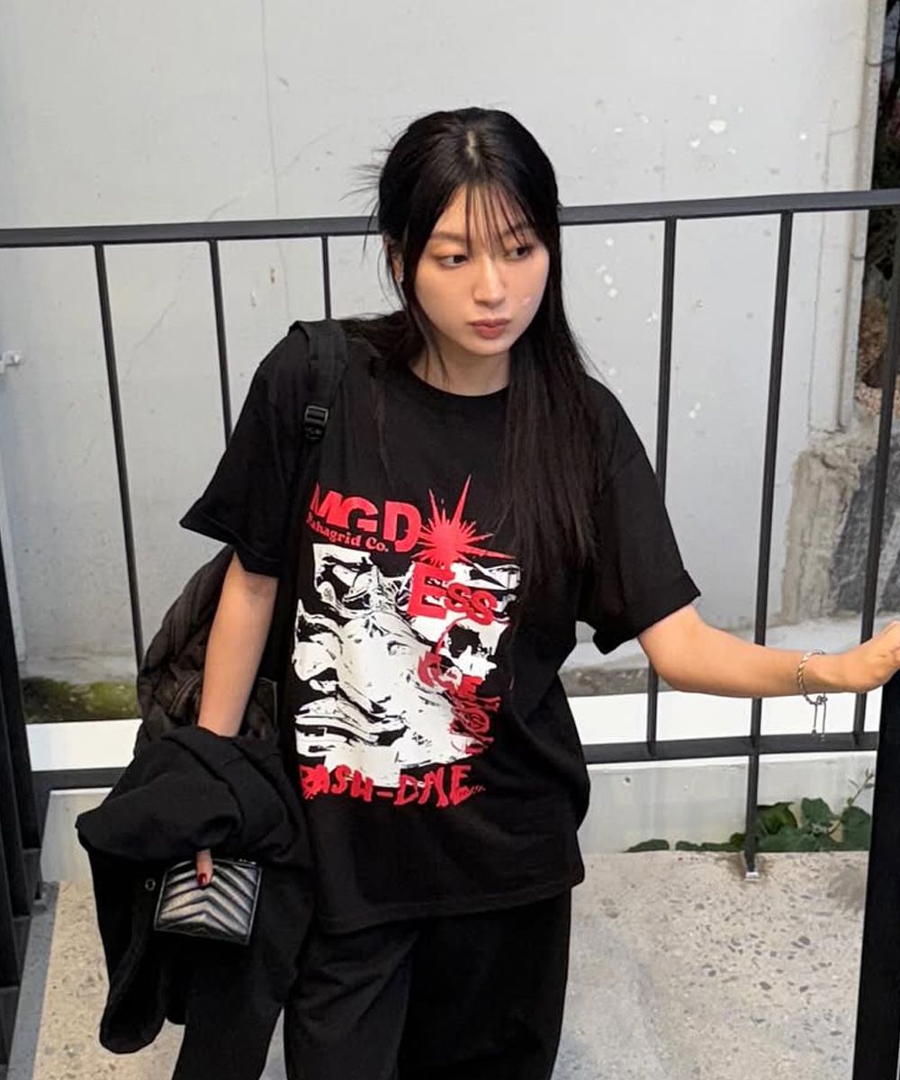 【mahagrid】24SS★ CRASH TEE MUSINSA | MAHAGRID CRASH TEE BLACK(MG2EMMT514A)