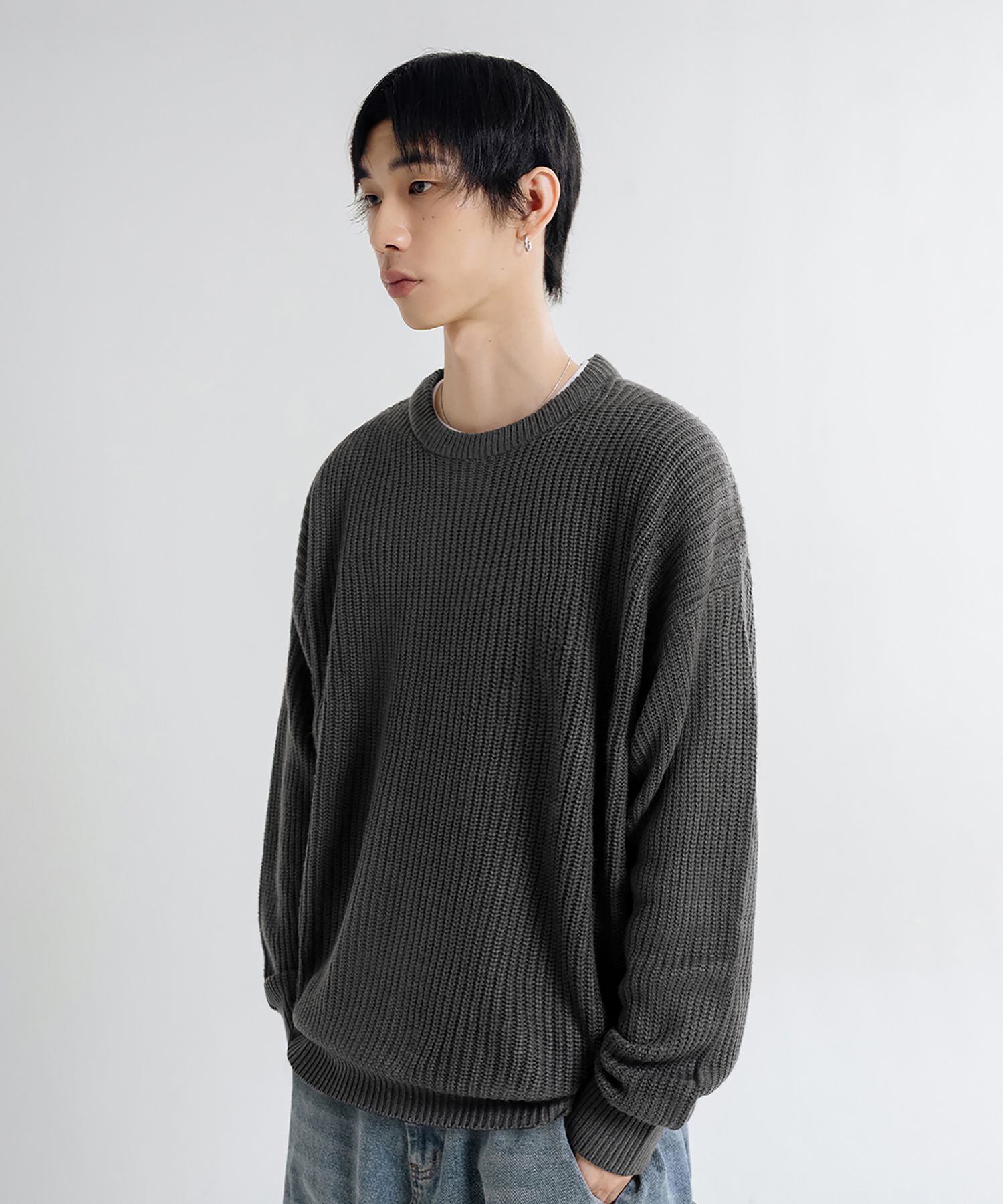 トップス 88hachihachi MOLE YARN KNIT CREW NECK 88 hachihachi MOLE YARN KNIT CREW NECK S