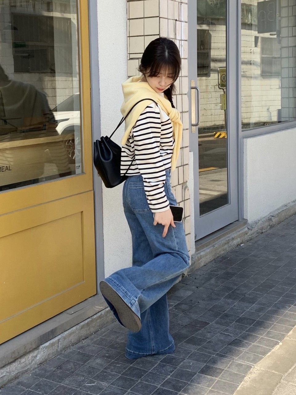 MUSINSA公式 | LENINA MARIE flared retro jean_BLUE