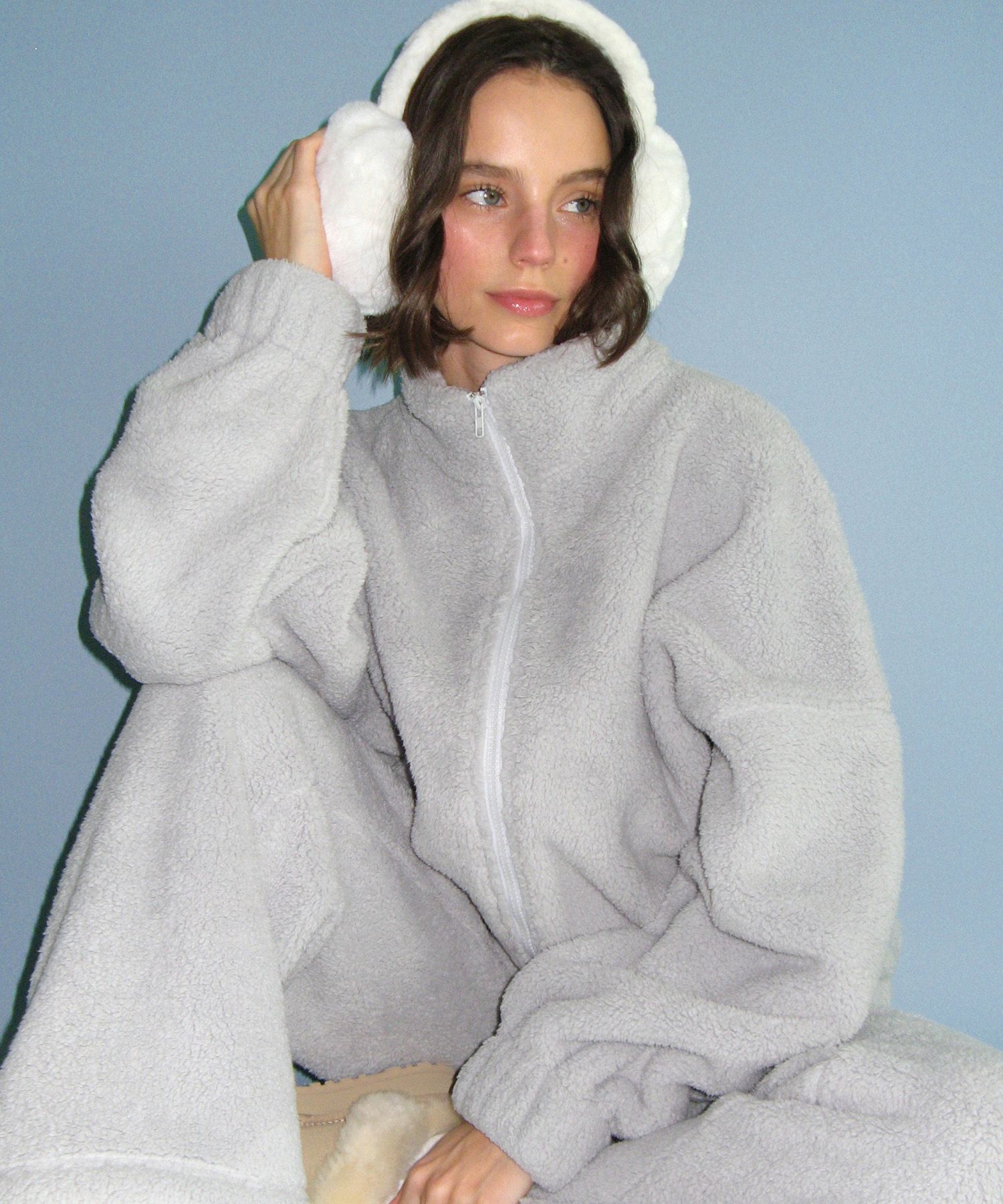 BOGEYBOYS LUCKY SHERPA FLEECE Mサイズ MUSINSA公式 | LAZYZ コージーパージオーバーサイズフリースジャケット