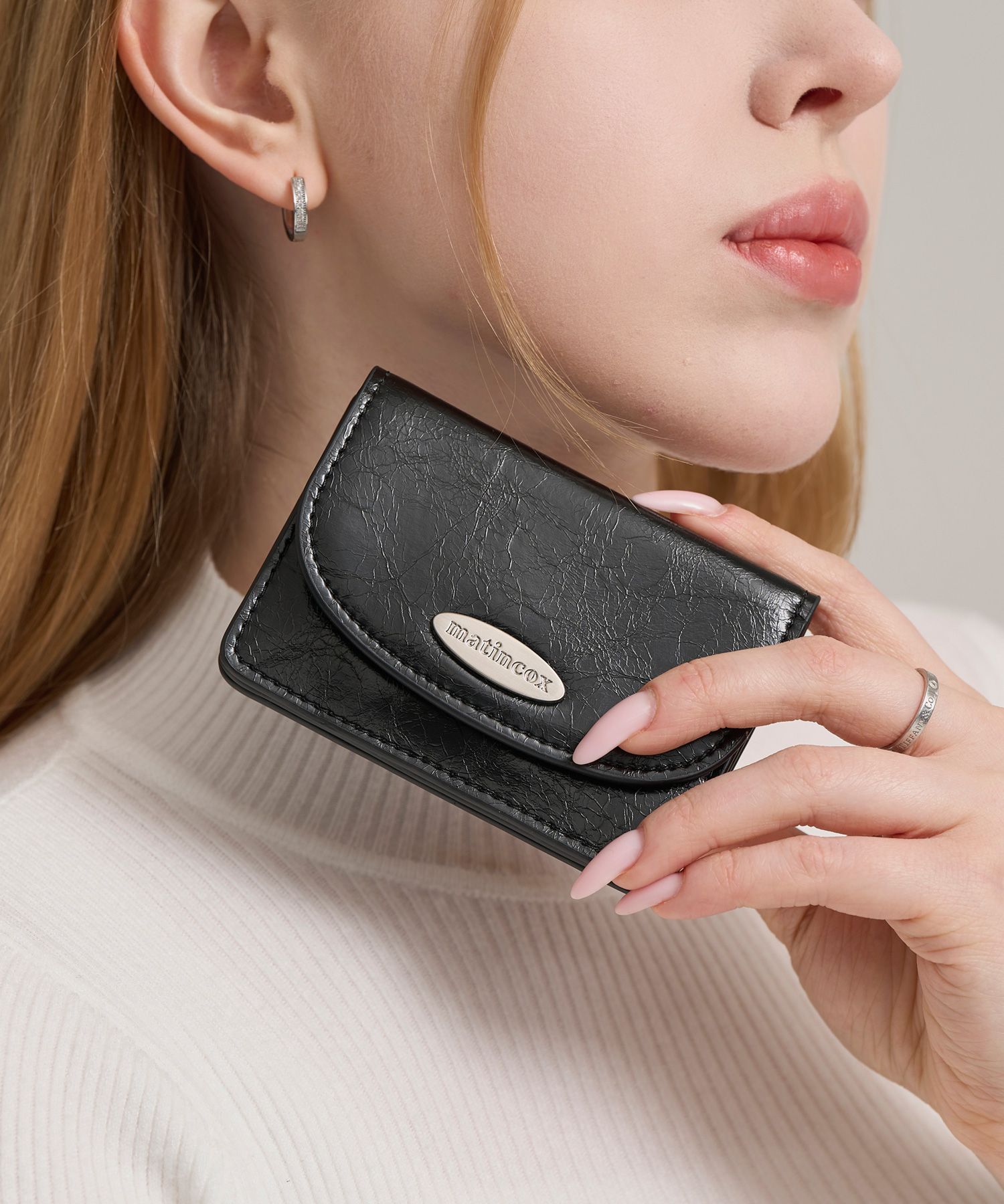 MUSINSA公式 | MATINCOX Auris Card Wallet - Black