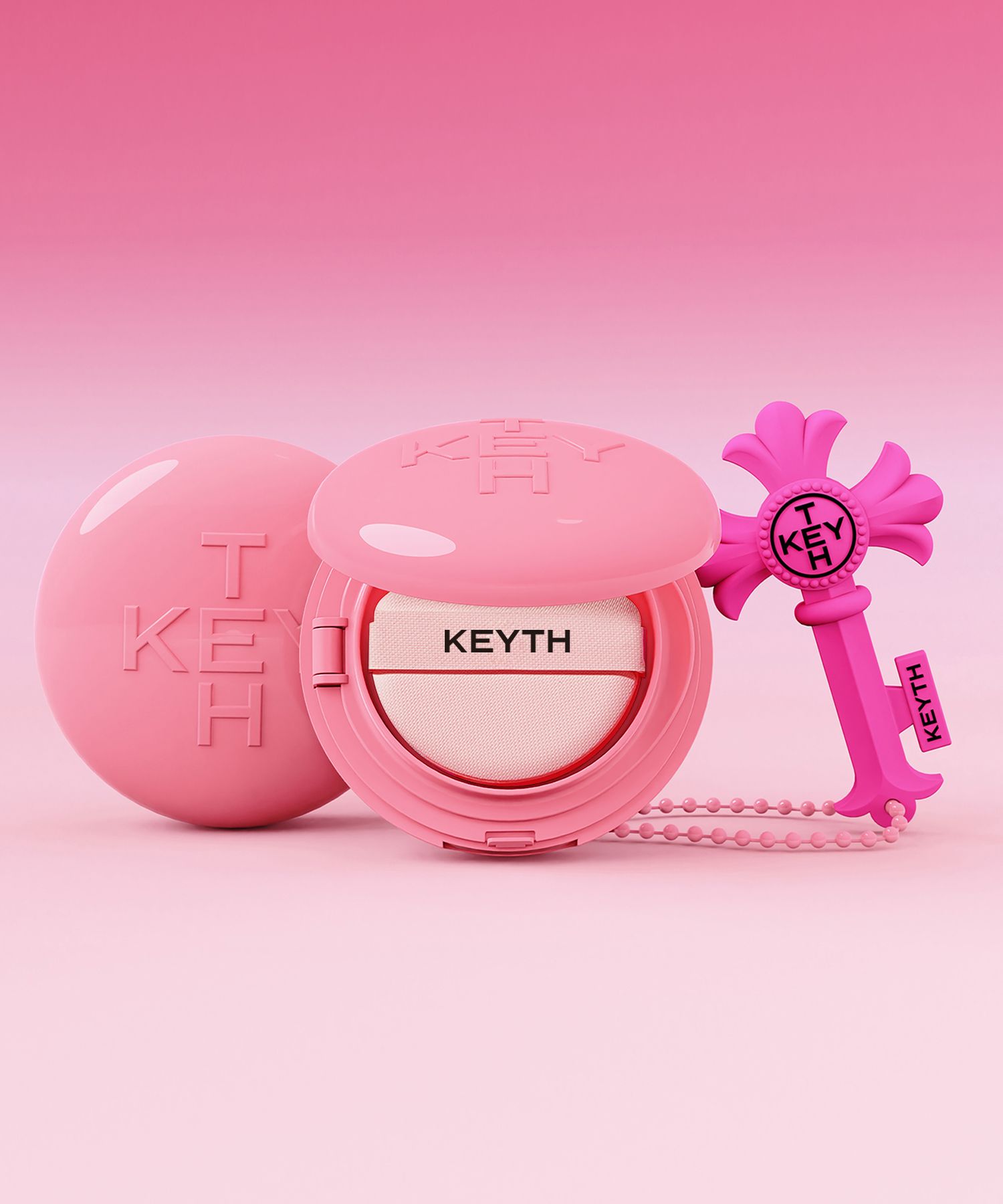 MUSINSA公式 | KEYTH KEYTH Pink Magnet Cushion Mini 7g + Keychain