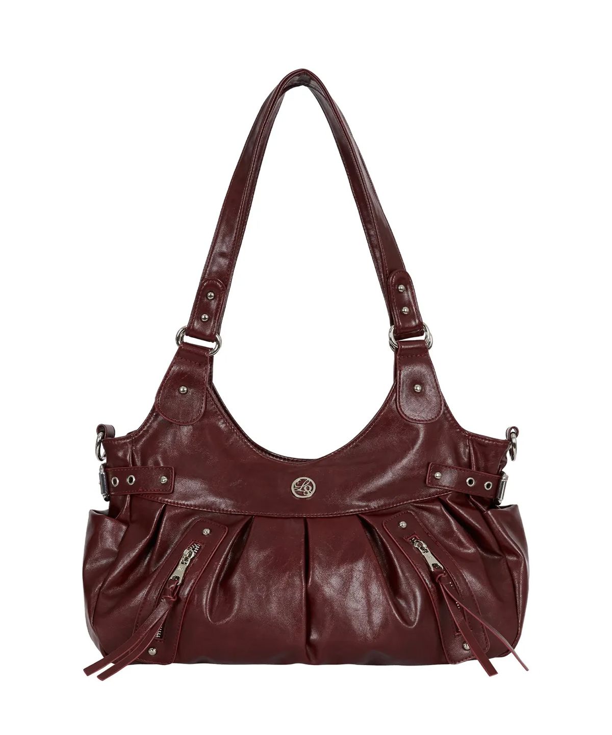 MUSINSA公式 | ILLIGO エンバー バックル ショルダーバッグ バーガンディ