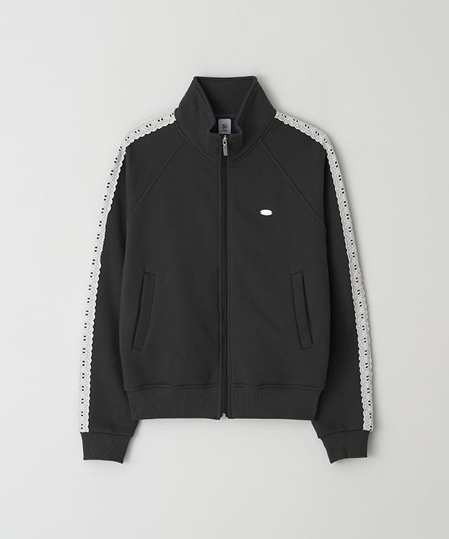 ★2025SS新作★RONRON★SIDE LACE SWEAT TRACK ZIP UP MUSINSA | RONRON SIDE LACE SWEAT TRACK ZIP UP CHARCOAL
