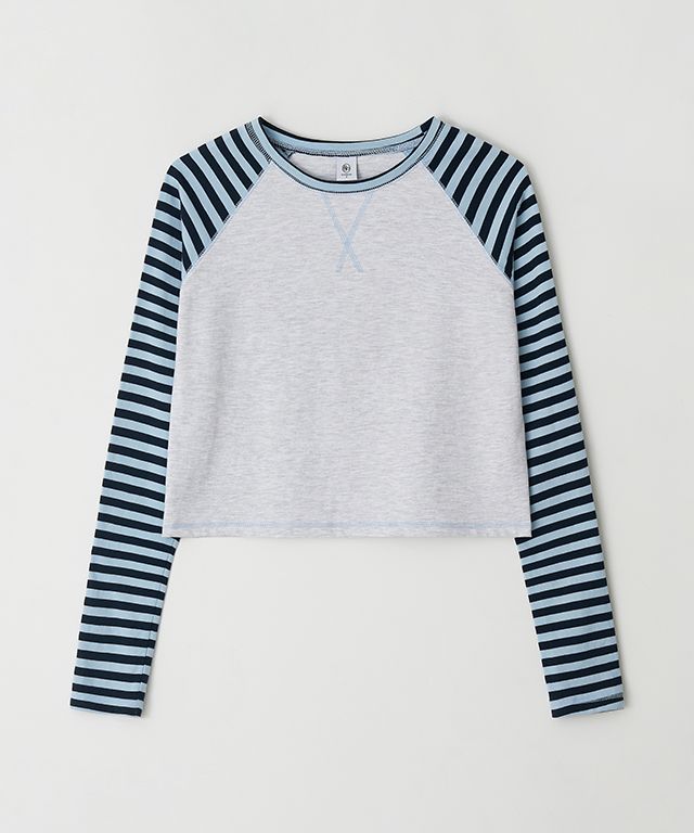 25SS新作【RONRON】OUTSTITCH STRIPE RAGLANロングスリーブ MUSINSA | RONRON OUTSTITCH STRIPE RAGLAN LONG SLEEVE GREY