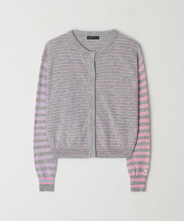 ◆RONRON TRIPLE STRIPE HARMONY KNIT CARDIGAN/5色◆ MUSINSA | RONRON TRIPLE STRIPE HARMONY KNIT CARDIGAN BLACK GREY
