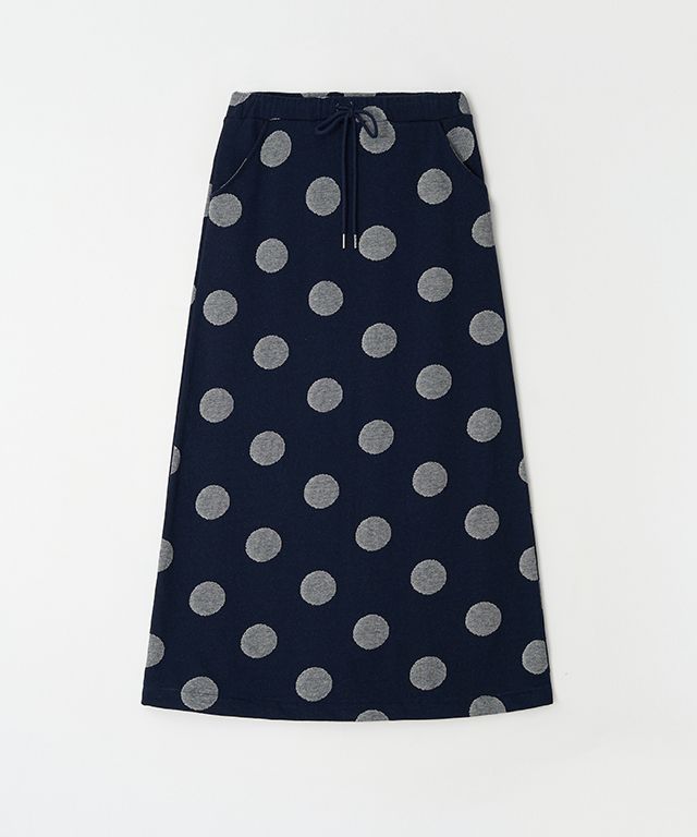 韓国商品/RONRON BIG DOT BANDING MAXI SKIRT MUSINSA | RONRON BIG DOT BANDING MAXI SKIRT GREY