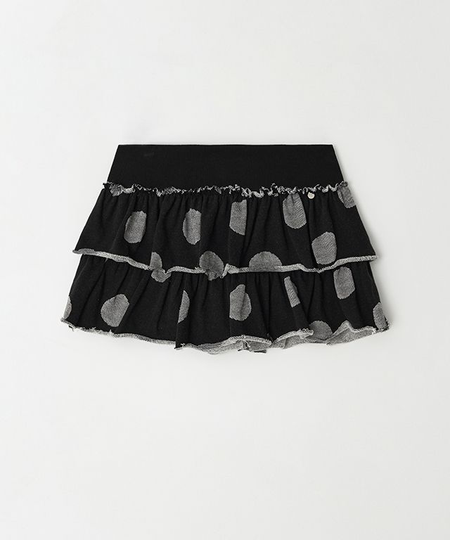 ★RONRON★BIG DOT CANCAN RUFFLE PANTSKIRT RONRON BIG DOT CANCAN RUFFLE PANTSKIRT GREY – SeoulSeoul