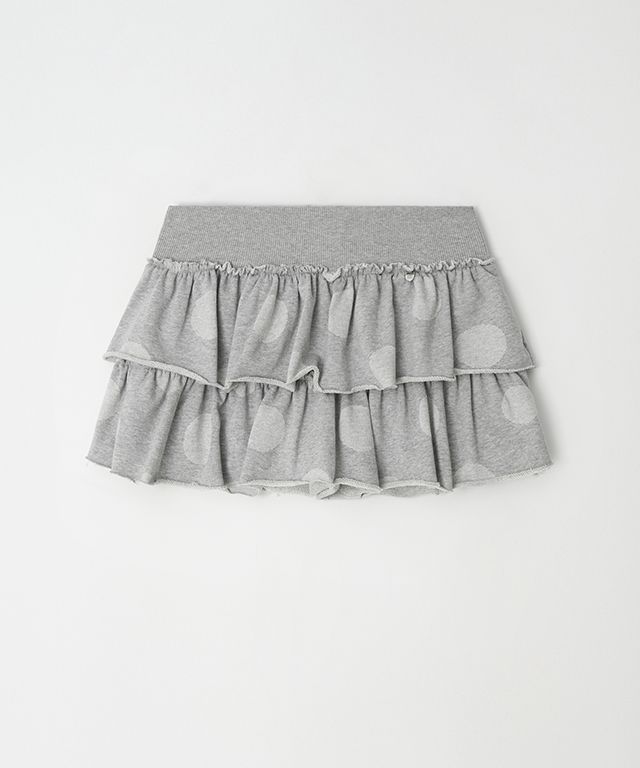 ショートパンツ RONRON CANCAN RUFFLE PANTSKIRT GREY MUSINSA | RONRON BIG DOT CANCAN RUFFLE PANTSKIRT GREY