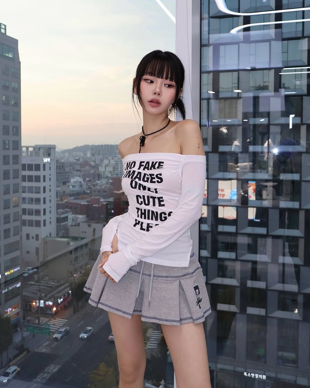 Tシャツ・カットソー PLEASENOFOLLOW Kacy Lettering Long Off-Shoulder Top 3colors MUSINSA | PLEASENOFOLLOW Kacy Lettering Long Off-Shoulder