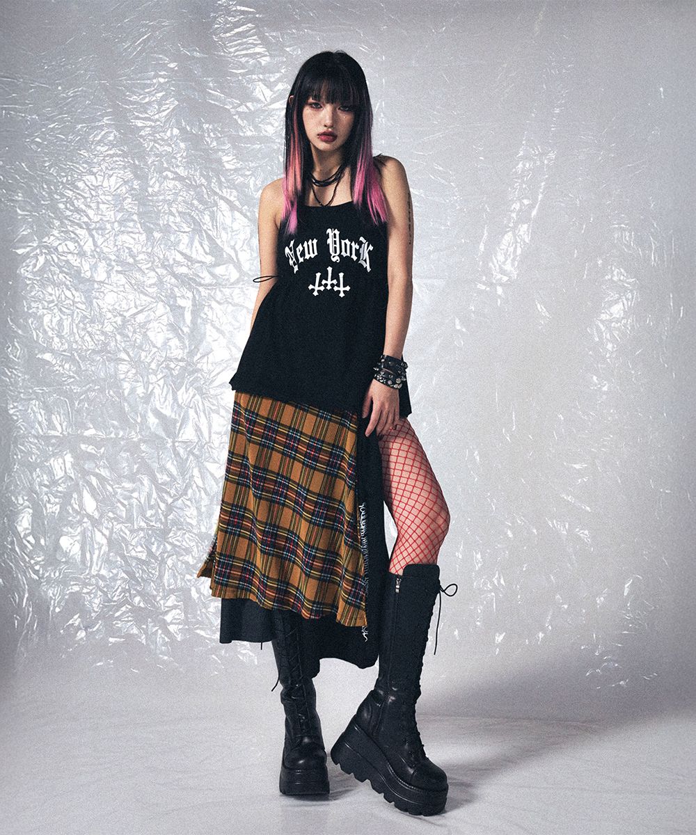 MUSINSA公式 | SCHISM INDUCING FR METAL DRESS BLACK