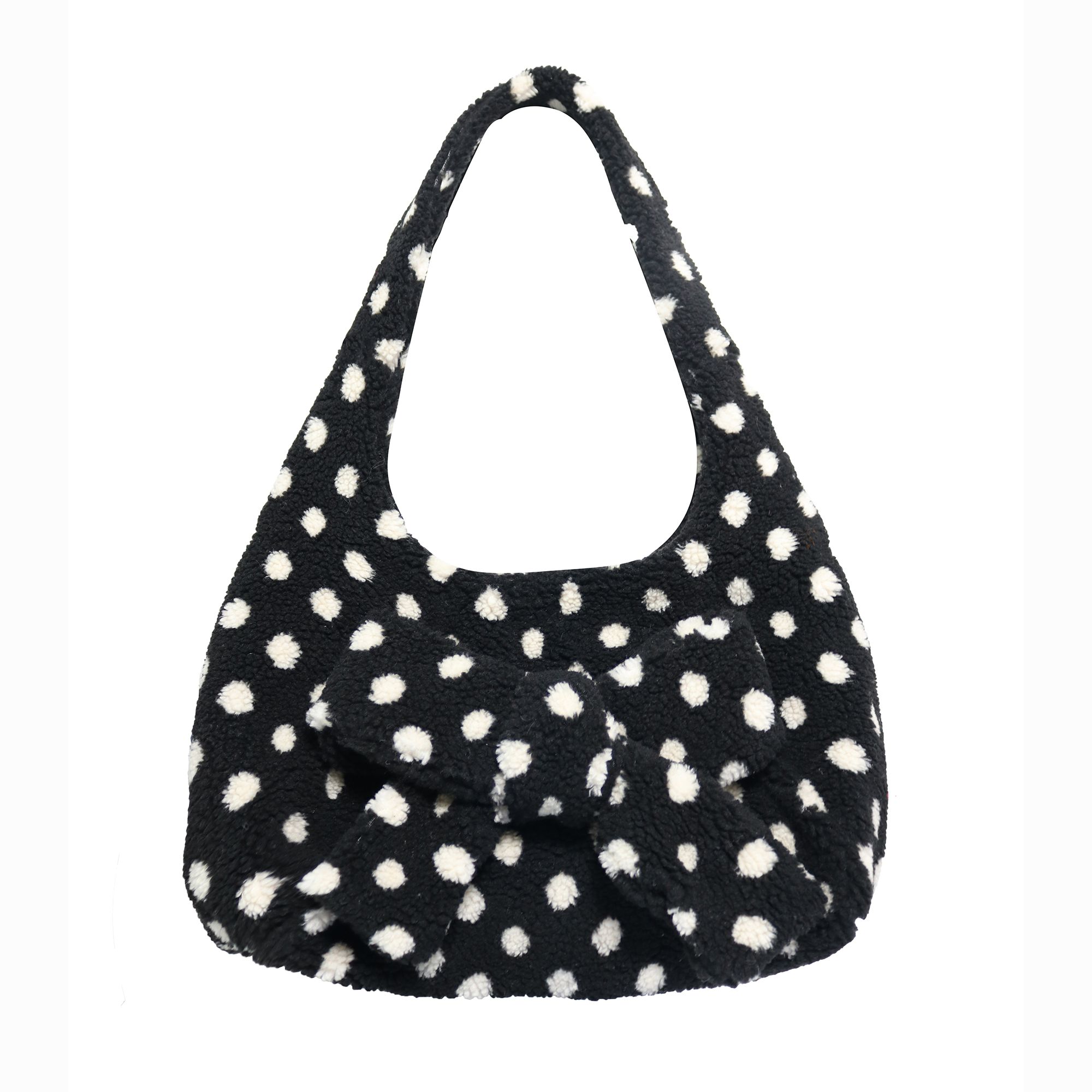 【sio】DOT FLUFFY SHOULDER BAGドット ショルダーバッグ 追跡付 MUSINSA公式 | SIO Dot Fluffy Shoulder Bag [Black]