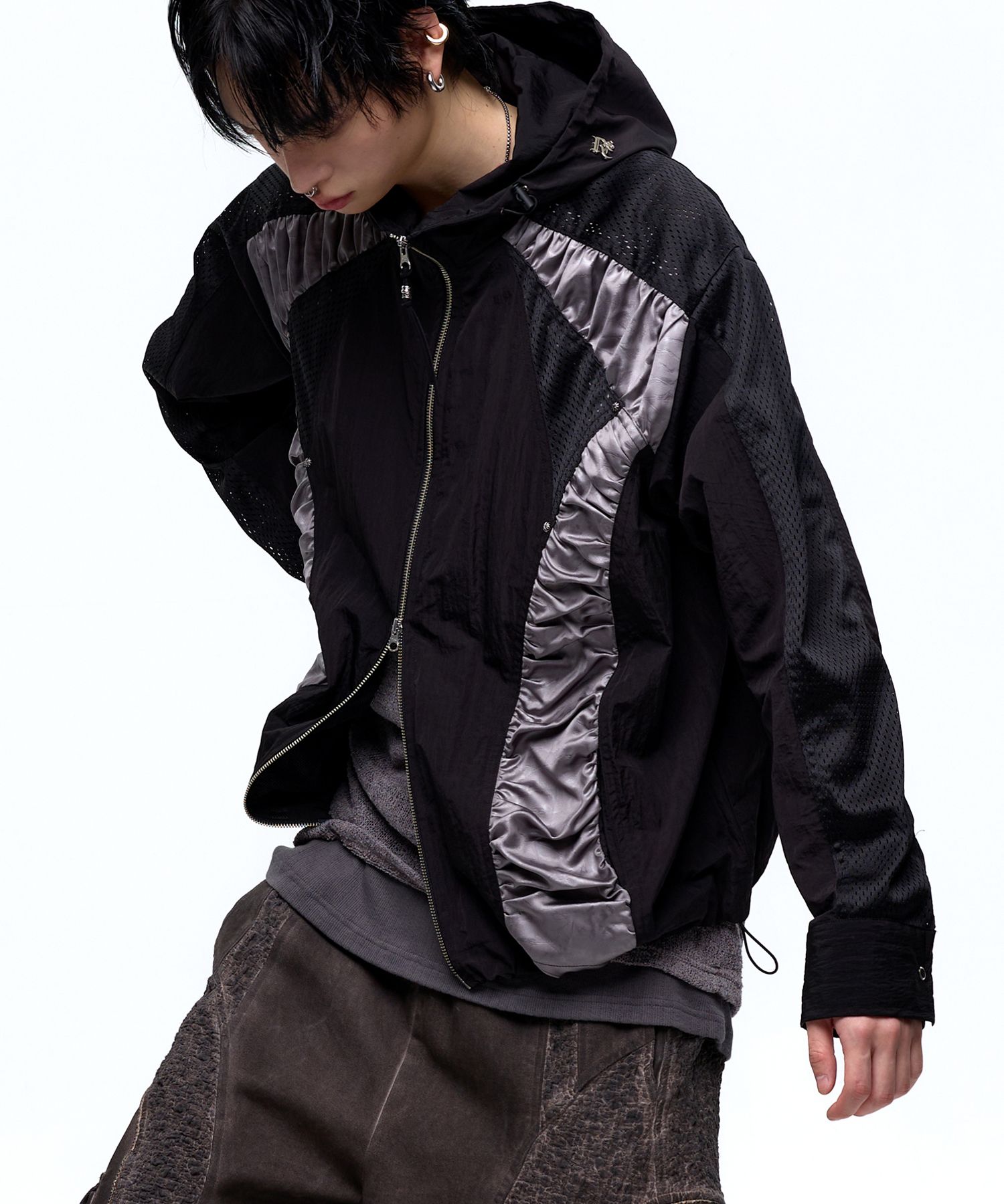 RSSC ■ CURVY INCISION WRINKLE WINDBREAKER MUSINSA | RSSC CURVY INCISION WRINKLE WINDBREAKER - WHITE