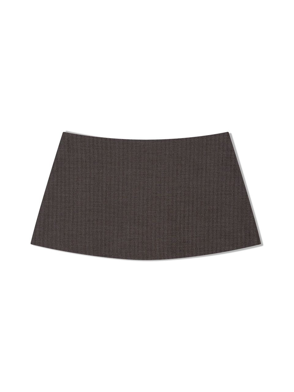 MUSINSA | UGLYSHADOW Herringbone Mini Skirt (Brown)
