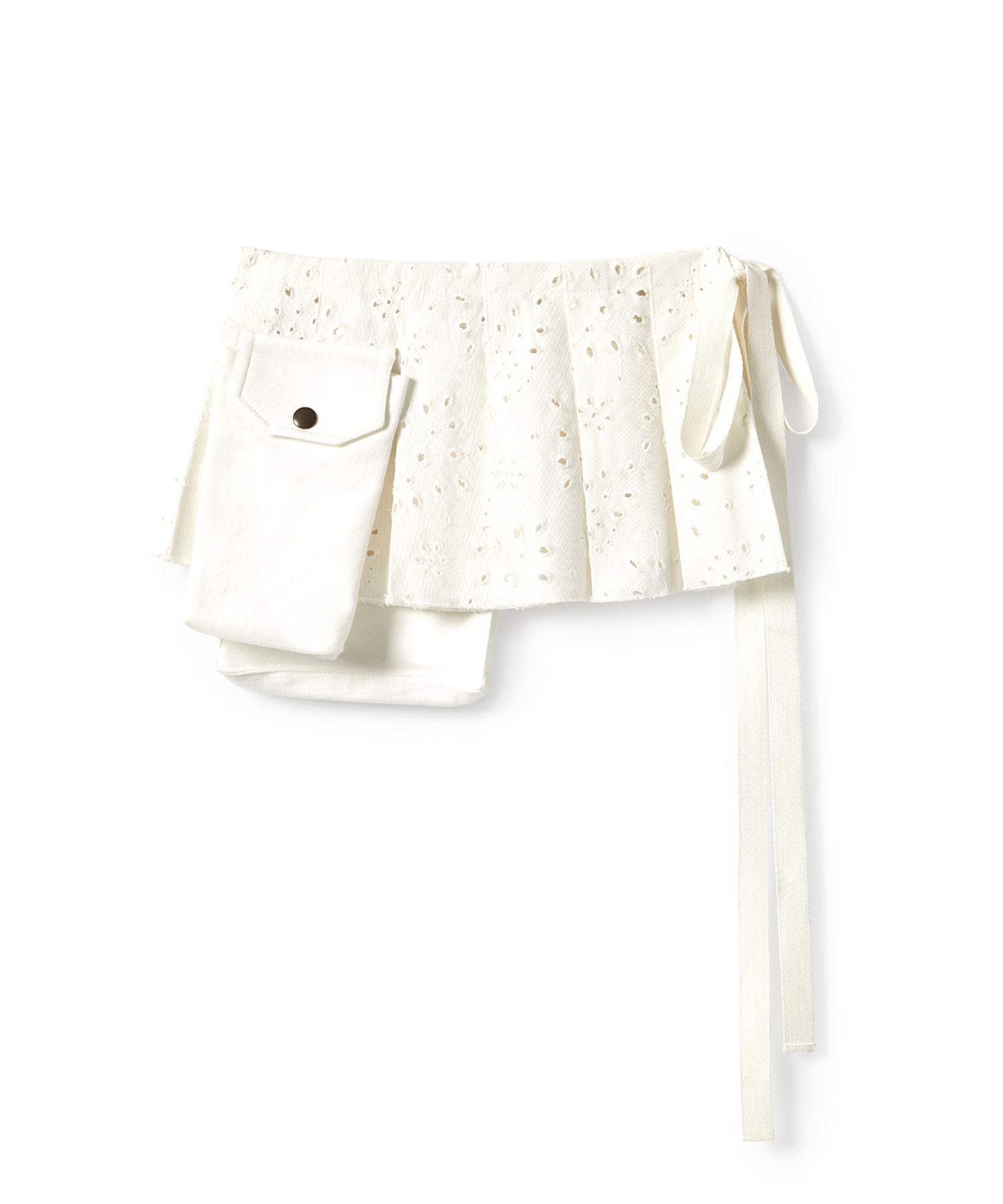 スカート s/e/o : 25SS / EYELET LACE POCKET WRAP SKIRT (IVORY) MUSINSA | s/e/o EYELET LACE POCKET WRAP SKIRT