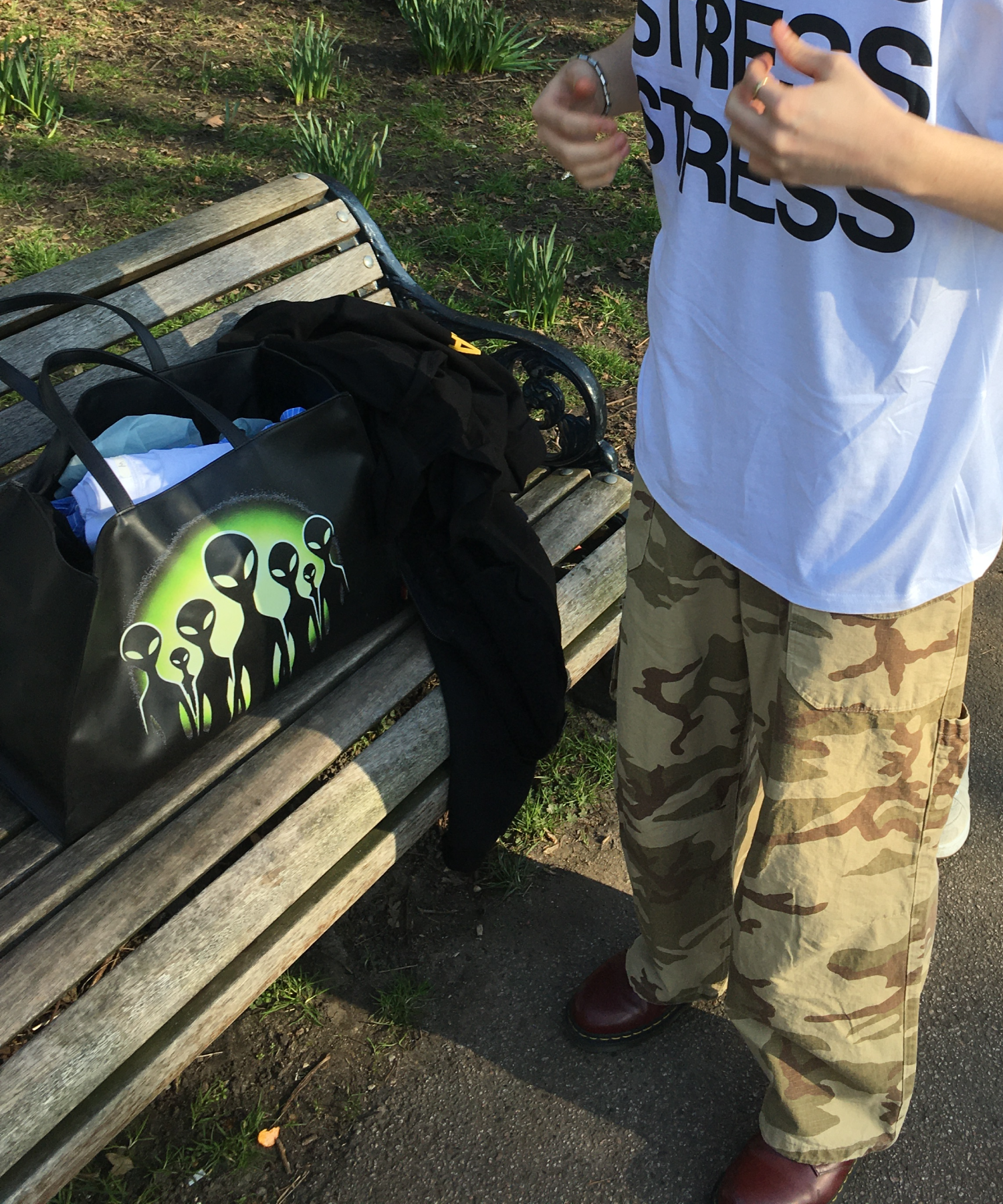 MUSINSA公式 | ERTR Aliens Big Bag Black