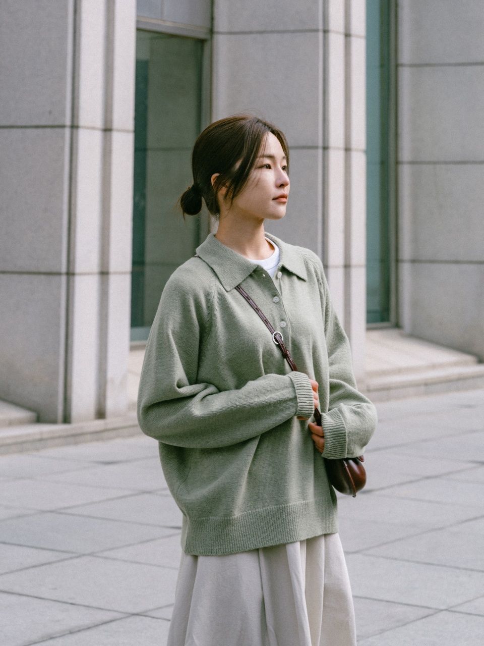 トップス Havehad :Light Wool Collar Knit (Mint) MUSINSA | Havehad Light Wool Collar Knit (Mint)