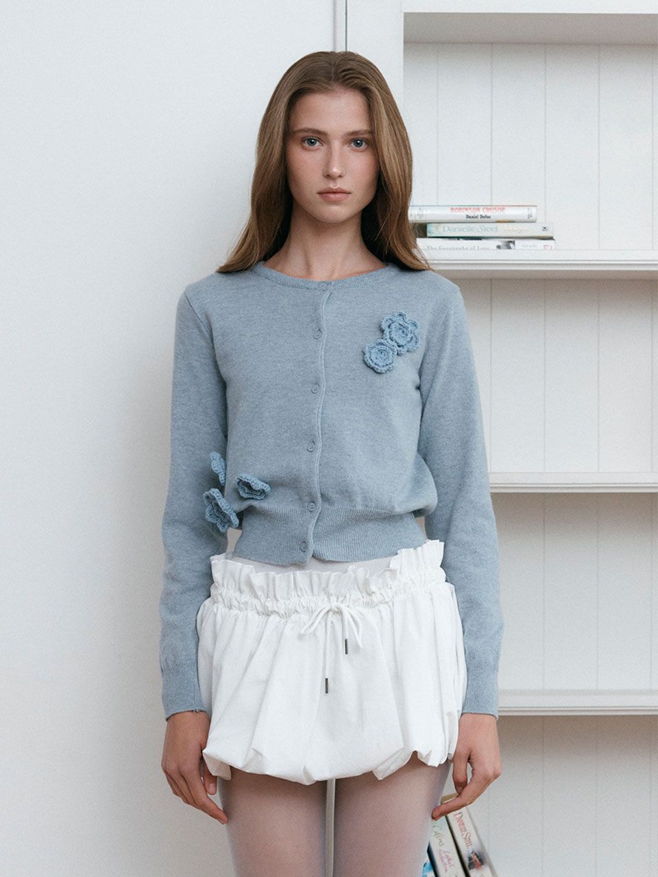 ttt_msw Flower Half Zip cardigan 【公式通販】