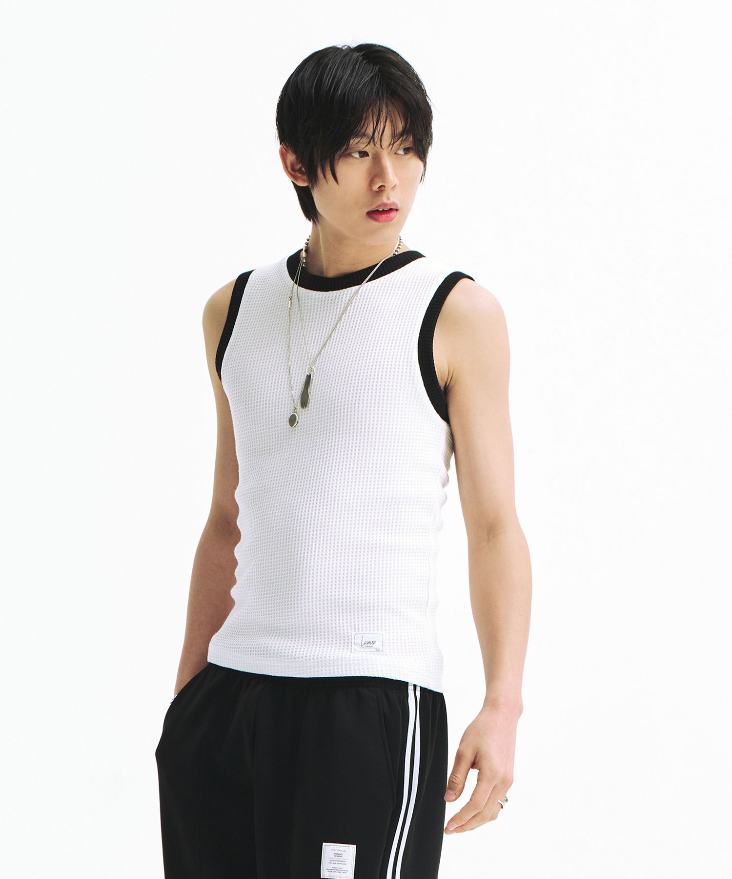 LA MER MA MAISONのColor Lip Sleeveless 全2色 MUSINSA公式 | LA MER MA MAISON Color Lip Sleeveless Black