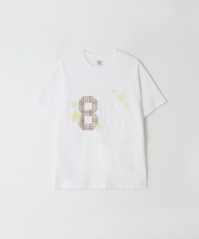 25SS新作★RONRON★STAR PATCH MIXED APPLIQUE APPLIQUE T SHIRT MUSINSA | RONRON STAR PATCH MIXED APPLIQUE APPLIQUE T SHIRT