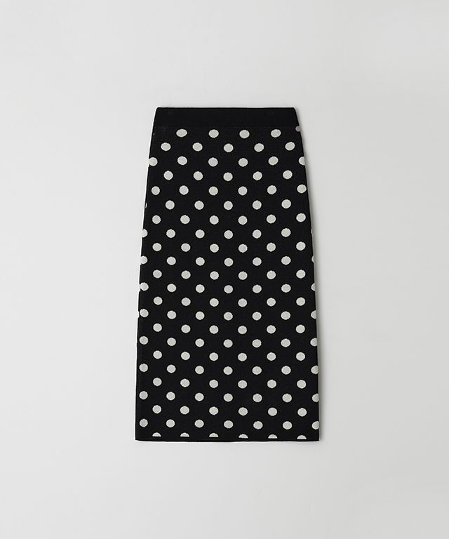 RONRON ♥ DOT PATTERN BANDING KNIT LONG SKIRT/追跡付 MUSINSA公式 | RONRON DOT PATTERN BANDING KNIT LONG SKIRT